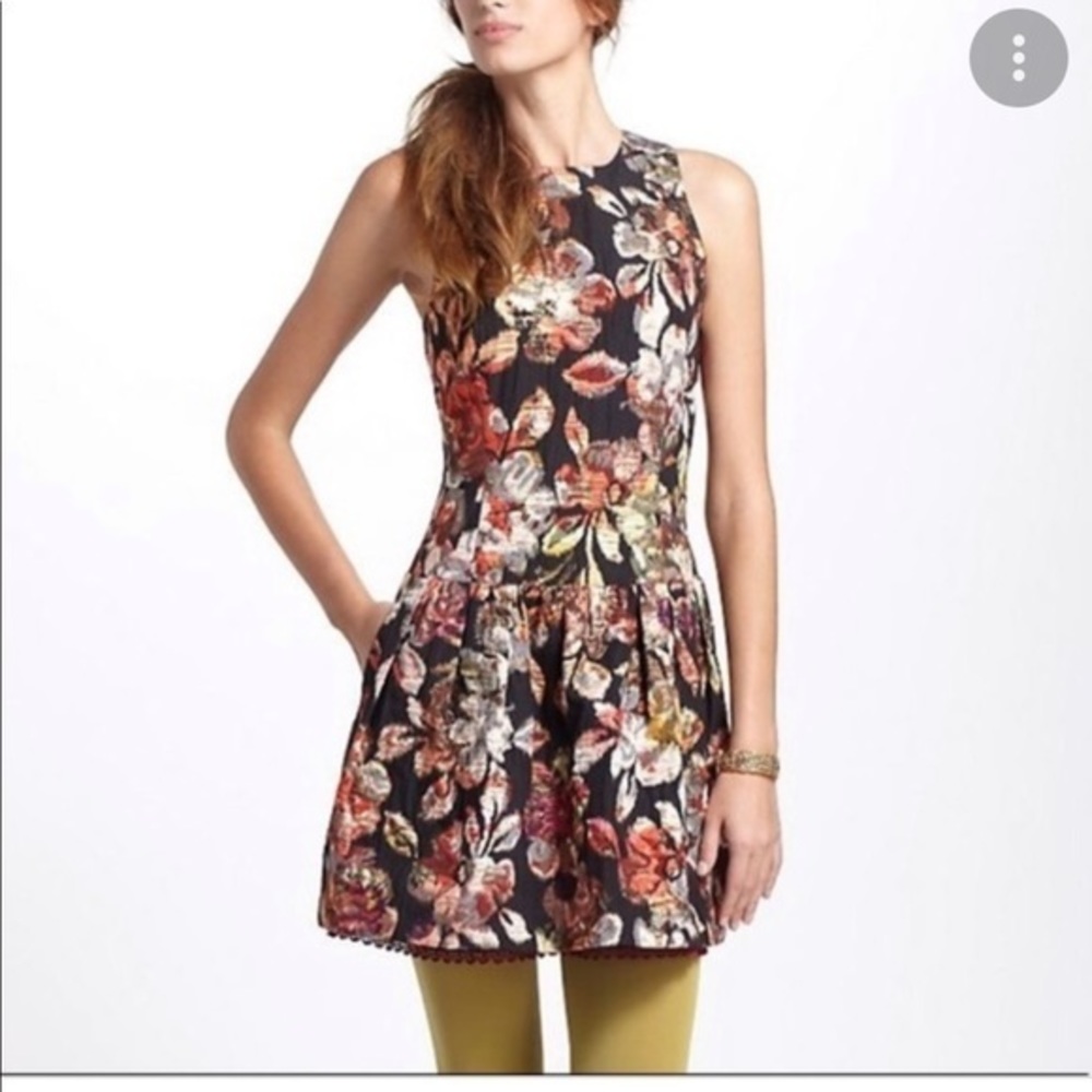 Anthropologie Leifsdottir Adelita Tie Back Dress‎ size 4